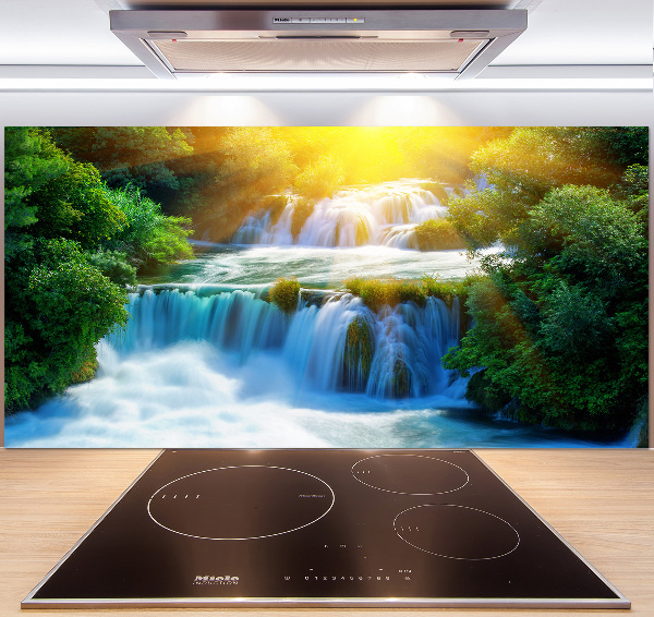 Crédence de cuisine en verre Chute d'eau de Krka