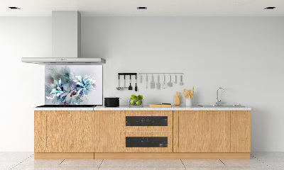 Crédence de cuisine en verre Abstraction de fleurs