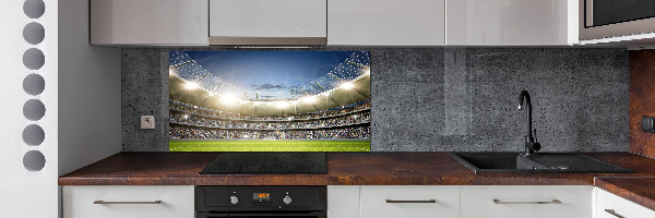 Crédence cuisine en verre trempé Stade
