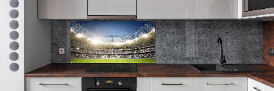 Crédence cuisine en verre trempé Stade