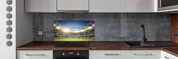 Crédence cuisine en verre trempé Stade