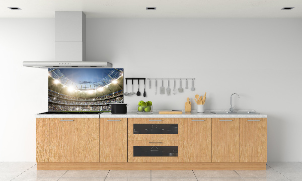 Crédence cuisine en verre trempé Stade