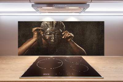 Crédence en verre cuisine Masque africain