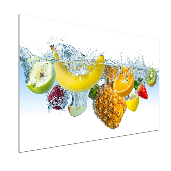 Verre pour crédence Fruits sous l'eau
