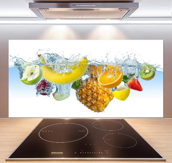 Verre pour crédence Fruits sous l'eau