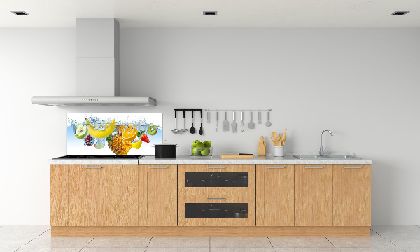Verre pour crédence Fruits sous l'eau