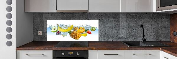 Verre pour crédence Fruits sous l'eau