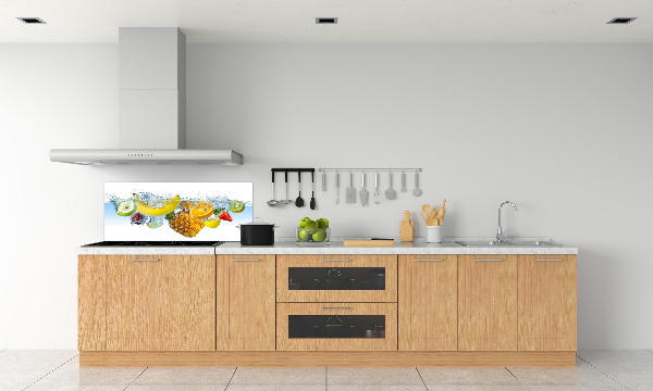 Verre pour crédence Fruits sous l'eau