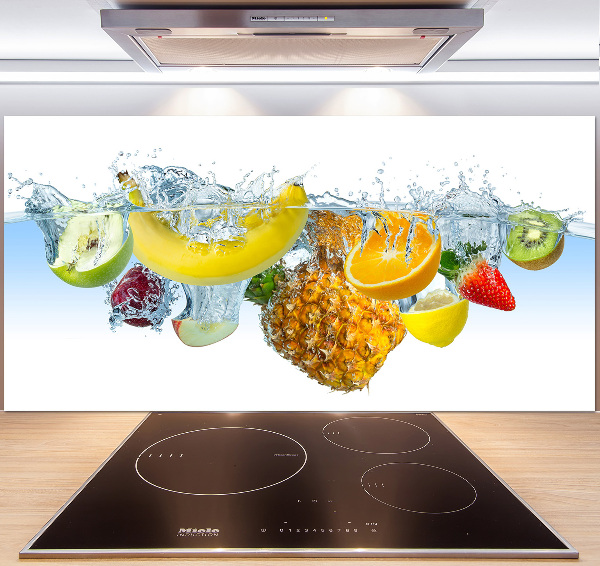 Verre pour crédence Fruits sous l'eau