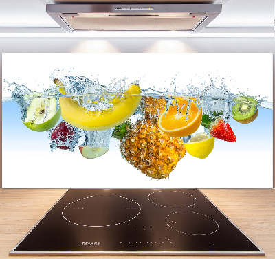 Verre pour crédence Fruits sous l'eau
