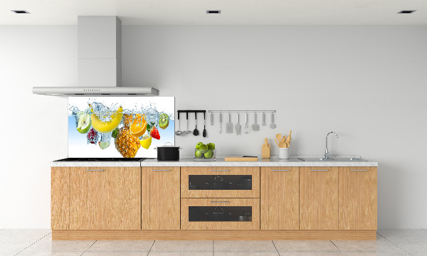 Verre pour crédence Fruits sous l'eau