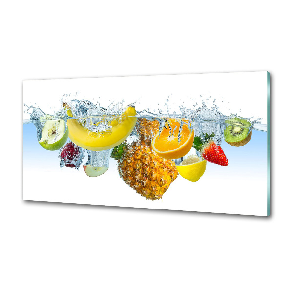 Verre pour crédence Fruits sous l'eau