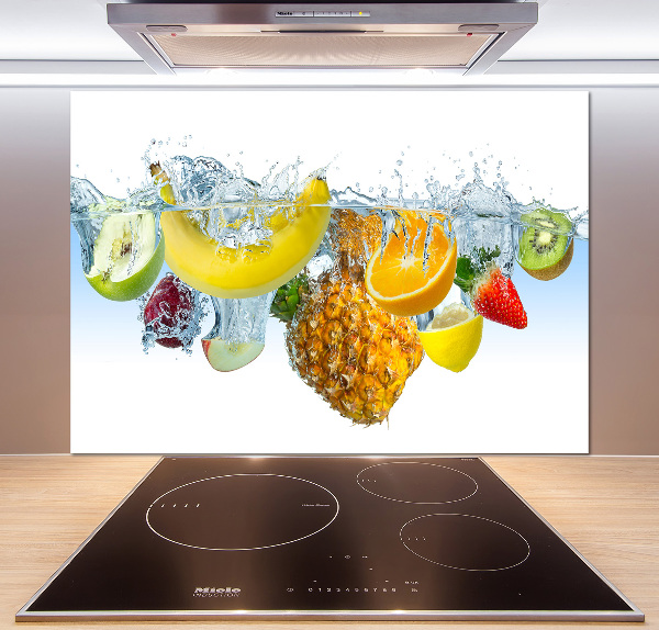 Verre pour crédence Fruits sous l'eau