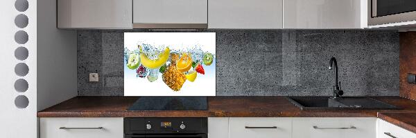 Verre pour crédence Fruits sous l'eau