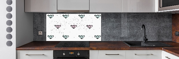 Verre pour crédence Diamants