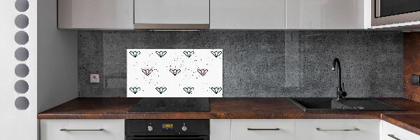 Verre pour crédence Diamants