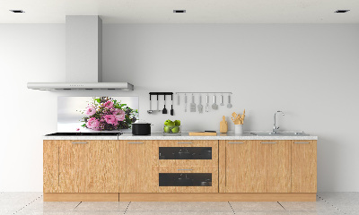 Crédence en verre avec motif Bouquet de roses