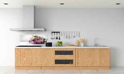 Crédence en verre avec motif Bouquet de roses