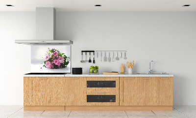 Crédence en verre avec motif Bouquet de roses