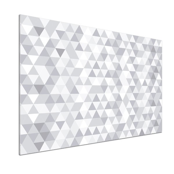 Panneau crédence cuisine Triangles gris