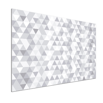 Panneau crédence cuisine Triangles gris