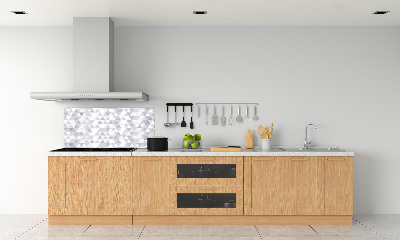 Panneau crédence cuisine Triangles gris