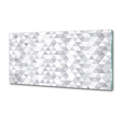 Panneau crédence cuisine Triangles gris