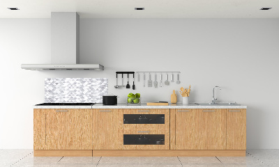 Panneau crédence cuisine Triangles gris