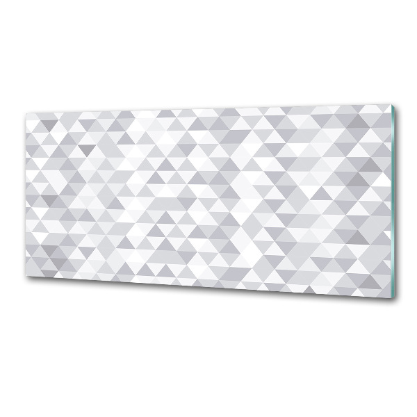 Panneau crédence cuisine Triangles gris