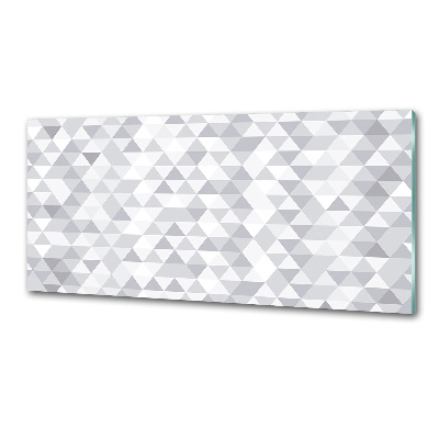 Panneau crédence cuisine Triangles gris