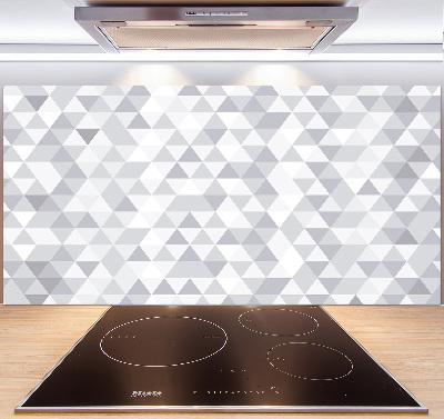 Panneau crédence cuisine Triangles gris