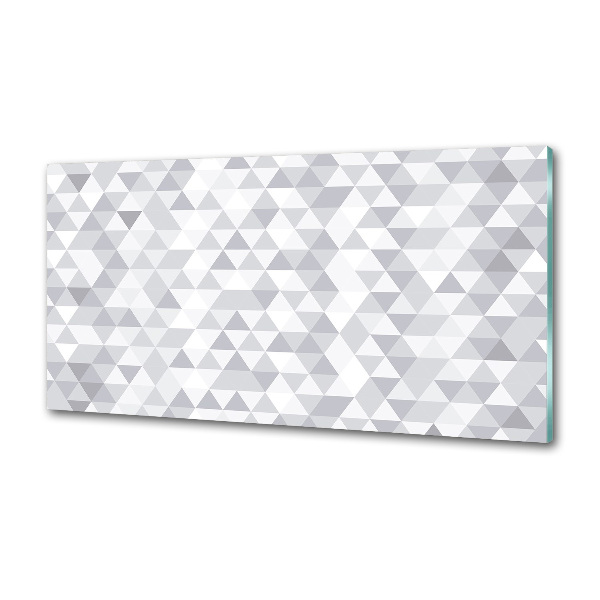 Panneau crédence cuisine Triangles gris