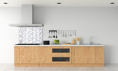 Panneau crédence cuisine Triangles gris