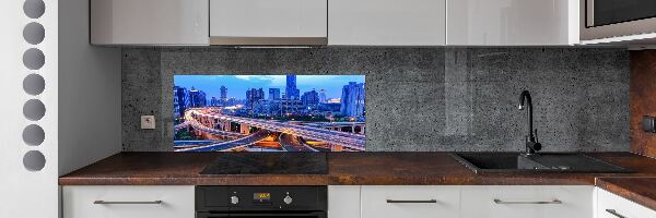 Crédence cuisine en verre trempé Viaduc