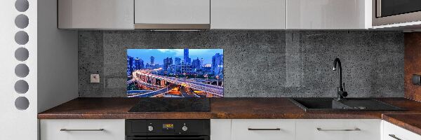 Crédence cuisine en verre trempé Viaduc
