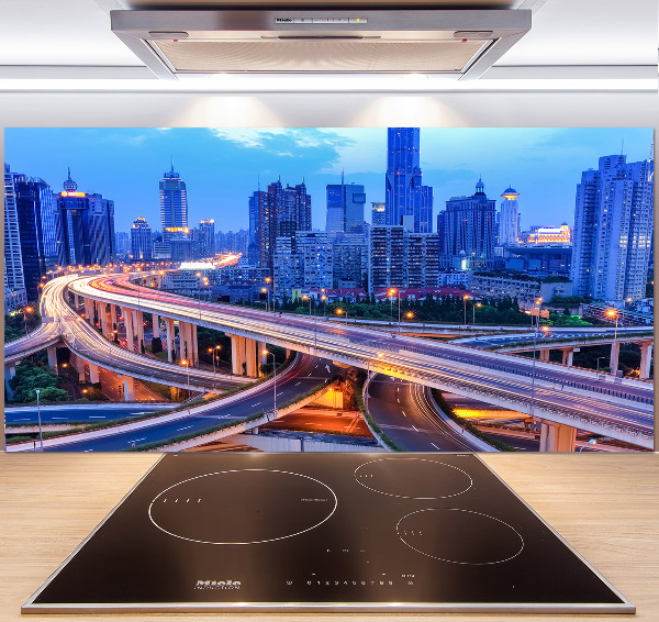 Crédence cuisine en verre trempé Viaduc