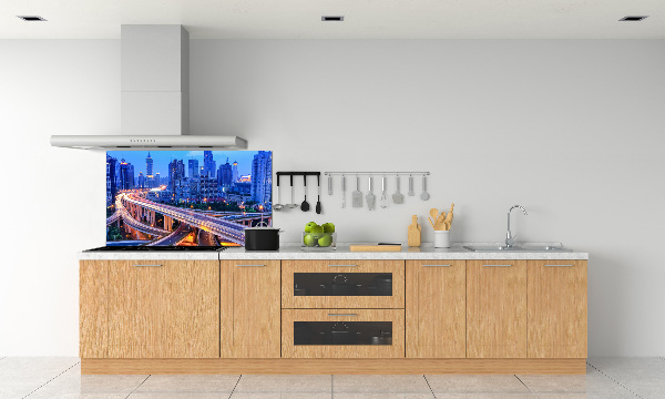 Crédence cuisine en verre trempé Viaduc