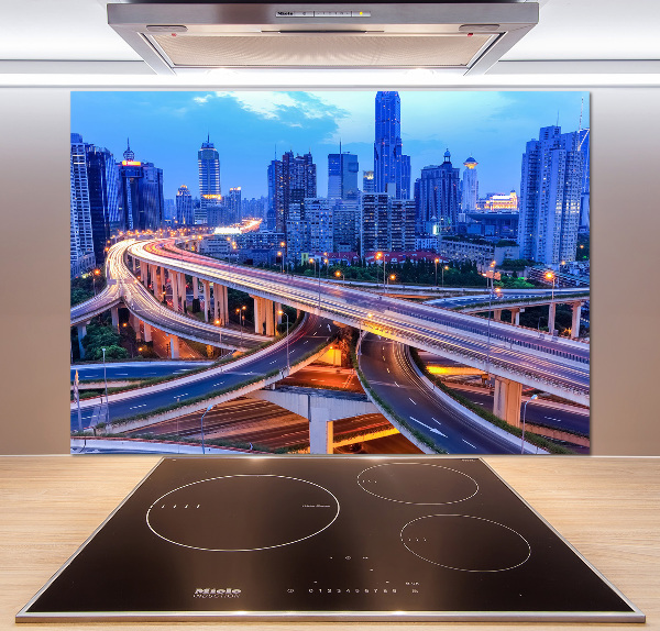 Crédence cuisine en verre trempé Viaduc