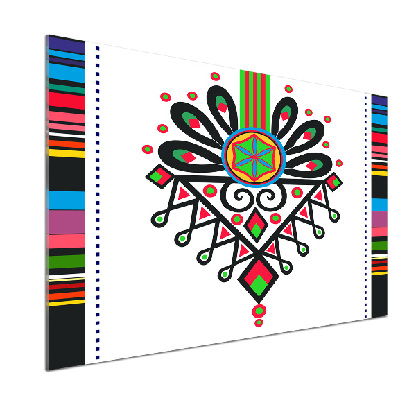 Crédence en verre avec motif Motif folklorique polonais