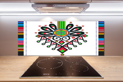 Crédence en verre avec motif Motif folklorique polonais
