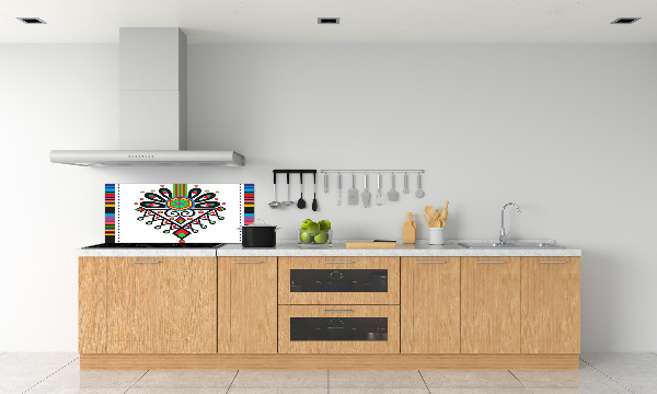 Crédence en verre avec motif Motif folklorique polonais
