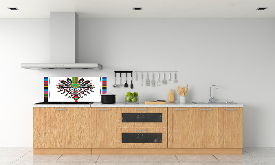 Crédence en verre avec motif Motif folklorique polonais