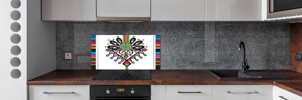 Crédence en verre avec motif Motif folklorique polonais