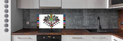 Crédence en verre avec motif Motif folklorique polonais