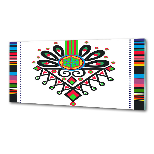 Crédence en verre avec motif Motif folklorique polonais