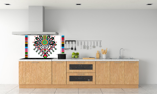 Crédence en verre avec motif Motif folklorique polonais