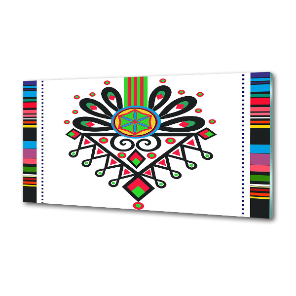 Crédence en verre avec motif Motif folklorique polonais