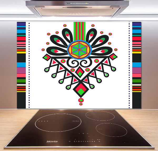 Crédence en verre avec motif Motif folklorique polonais