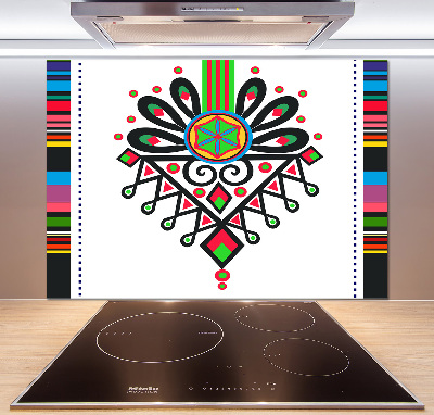 Crédence en verre avec motif Motif folklorique polonais
