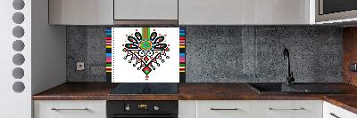 Crédence en verre avec motif Motif folklorique polonais